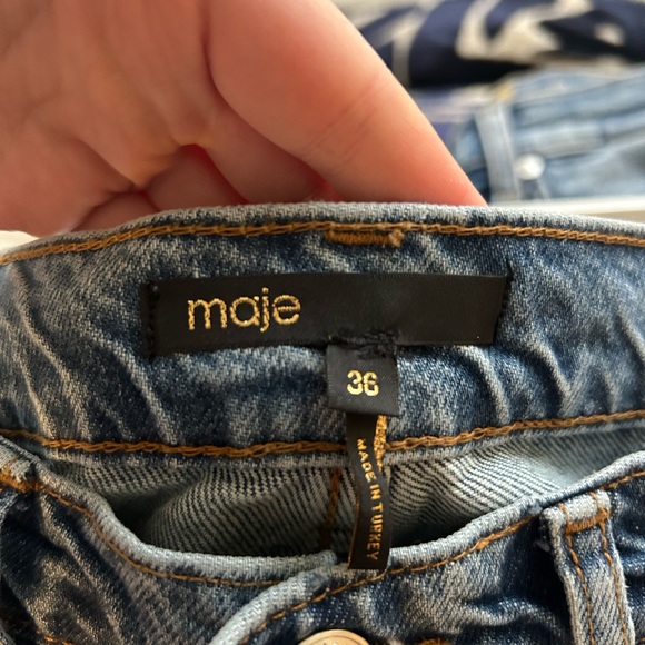 Maje ripped jeans, size 36 (US size 6) - Picture 3 of 3